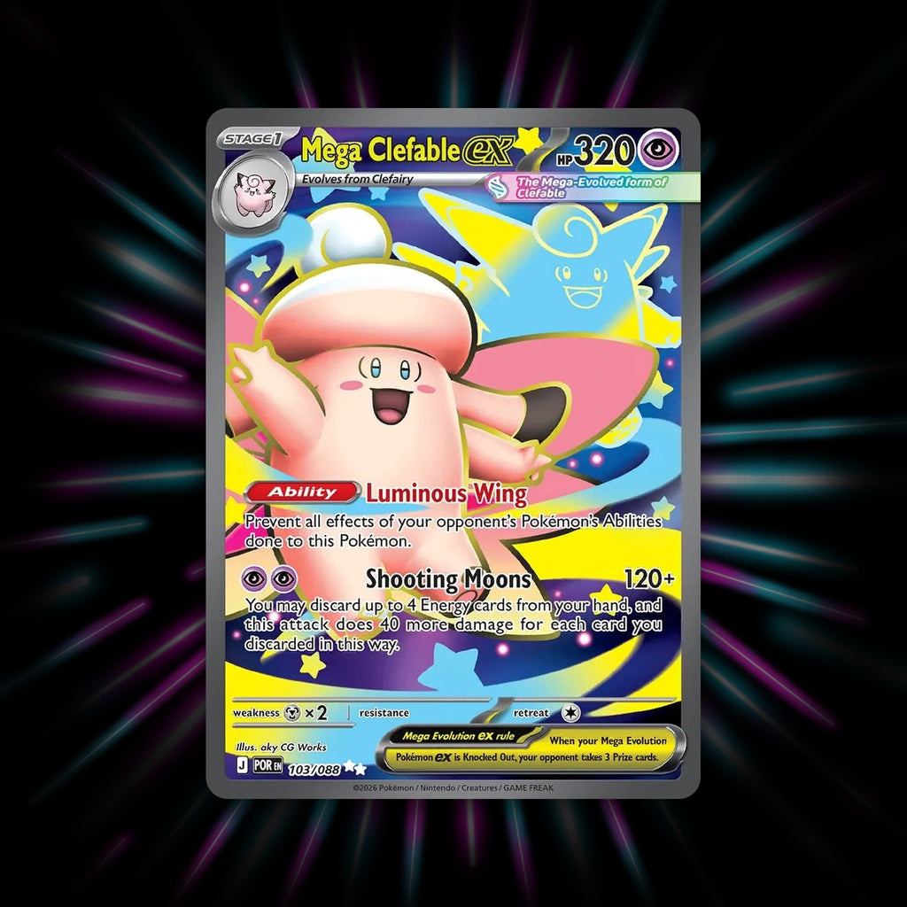 Mega Clefable ex 103/088 Perfect Order Pokemon card
