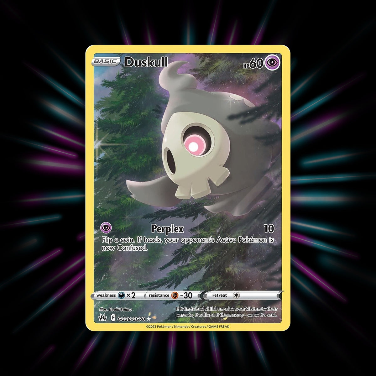 Duskull GG28/GG70 Crown Zenith Pokemon card