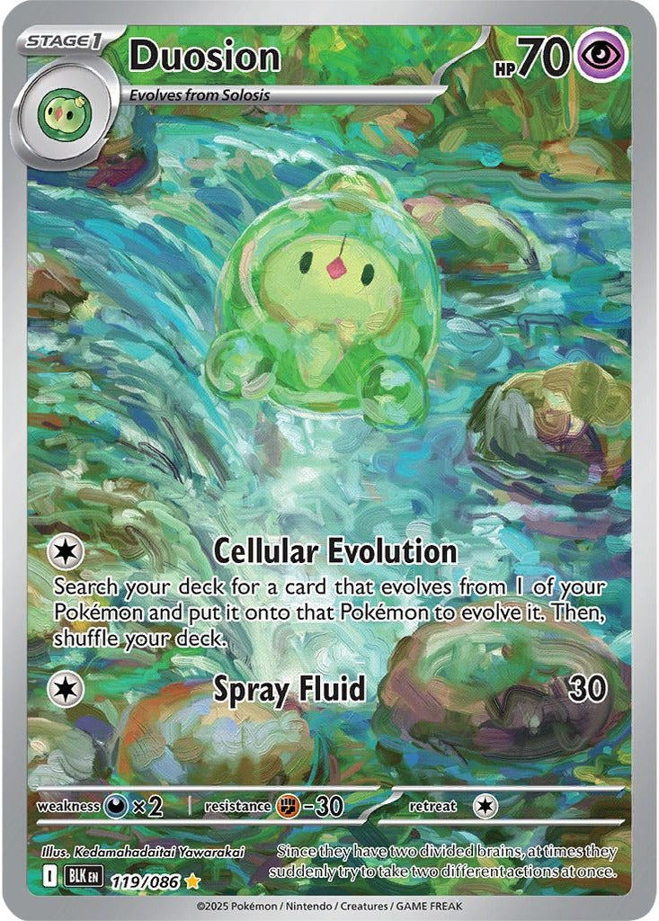 Duosion 119/086 Black Bolt Pokemon card, official image