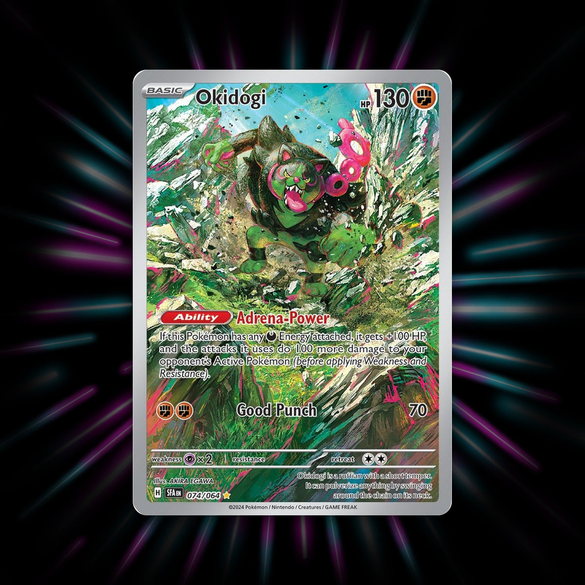 Okidogi 074/064 Shrouded Fable Pokemon card
