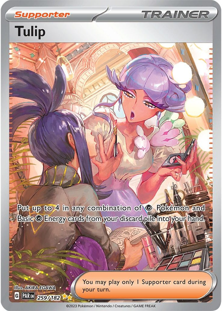 Tulip 259/182 Paradox Rift Pokemon card, official image