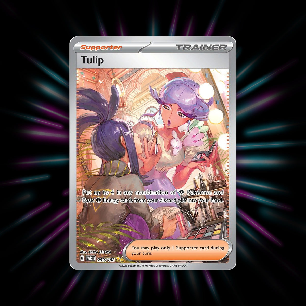 Tulip 259/182 Paradox Rift Special Illustration Rare Pokemon card