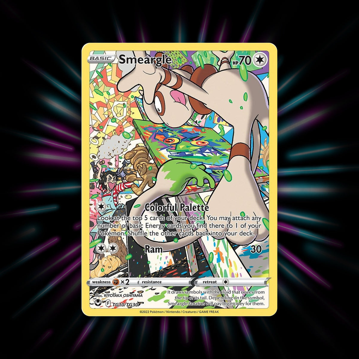 Smeargle TG10/TG30 Silver Tempest Pokemon card