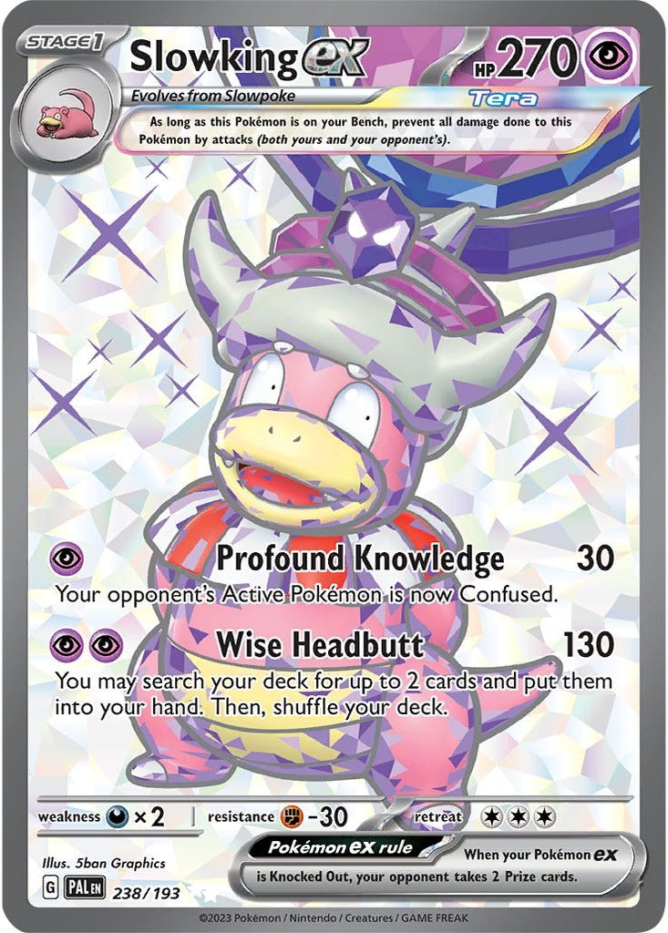Slowking ex 238/193 Paldea Evolved Pokemon card, official image