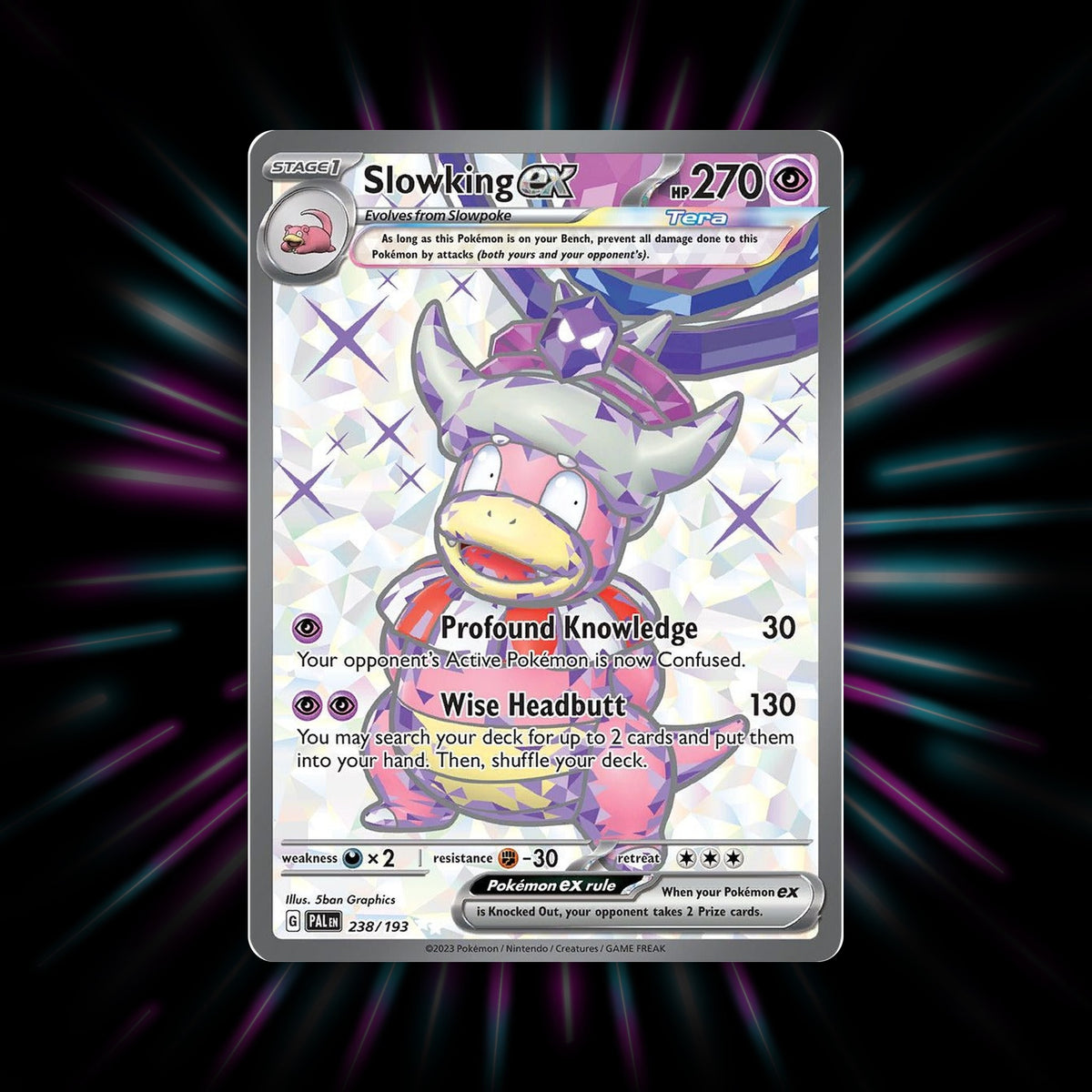 Slowking ex 238/193 Paldea Evolved Pokemon card