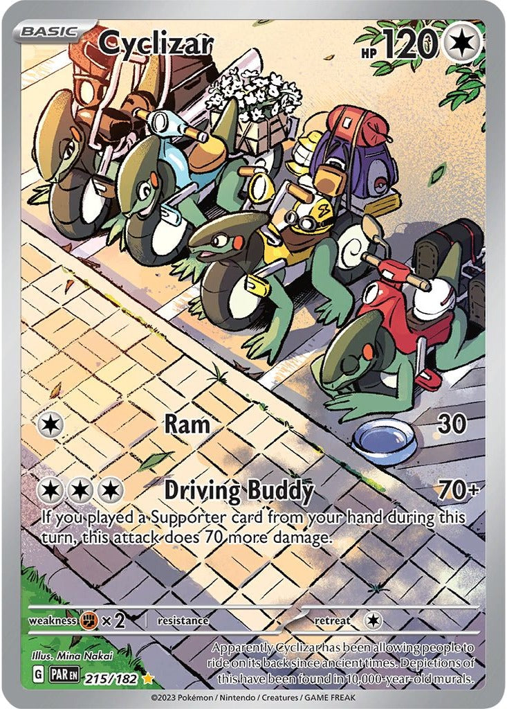 Cyclizar 215/182 Paradox Rift Pokemon card, official image