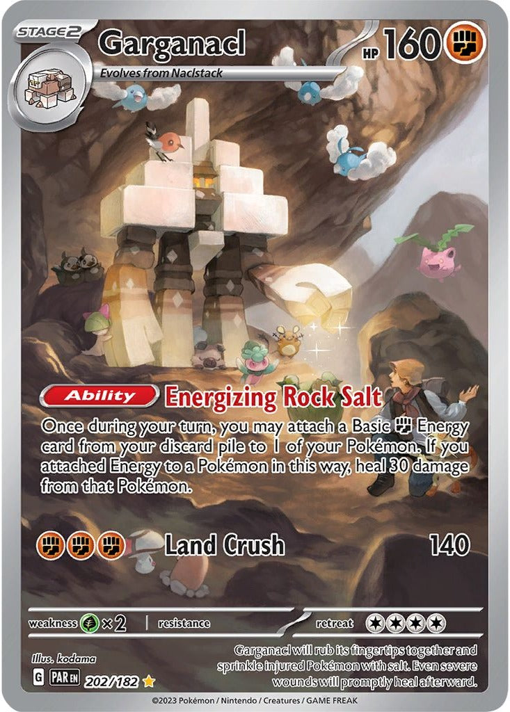 Garganacl 202/182 Paradox Rift Pokemon card, official image