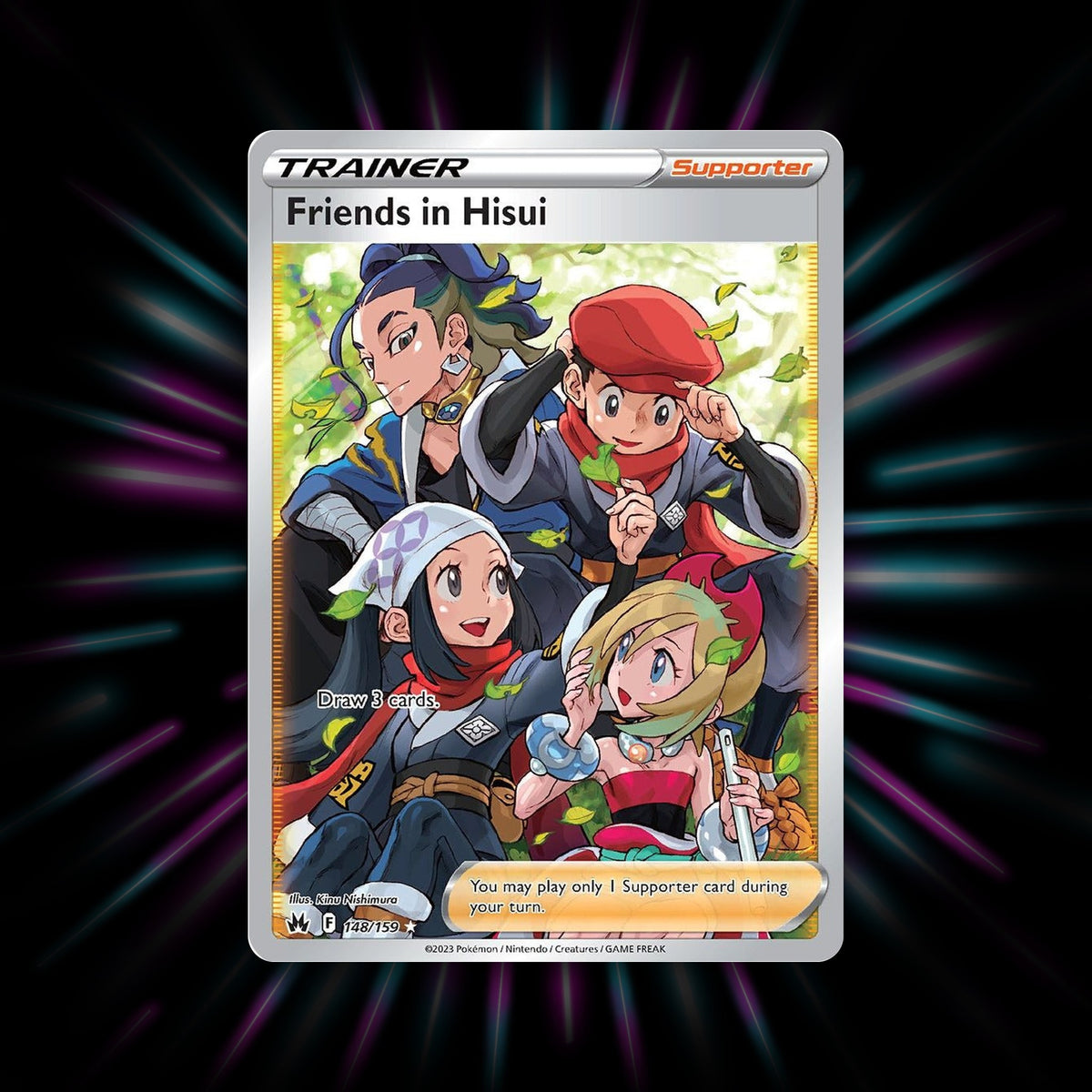 Friends in Hisui 148/159 Crown Zenith Pokemon card