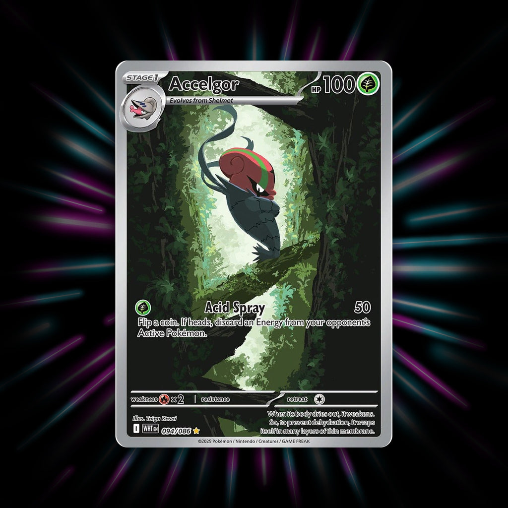 Accelgor 094/086 White Flare Pokemon card