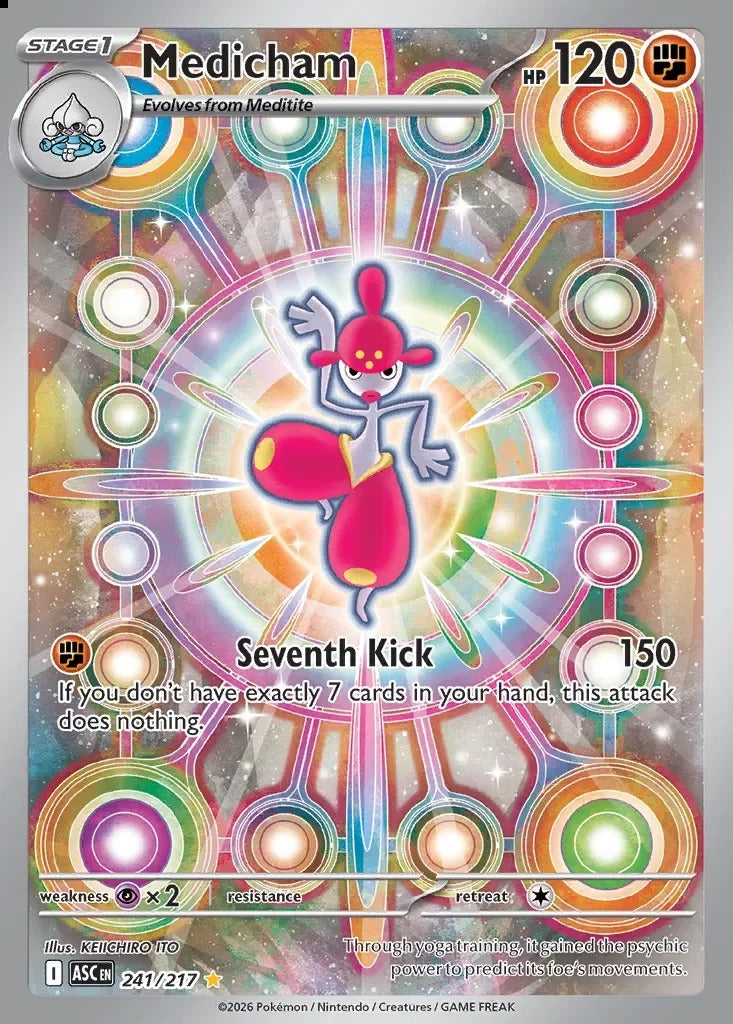 Medicham 241/217 Ascended Heroes Pokemon card, official image