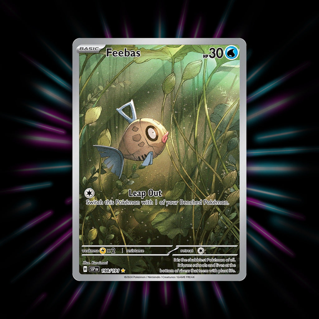 Feebas 198/191 Surging Sparks Pokemon card