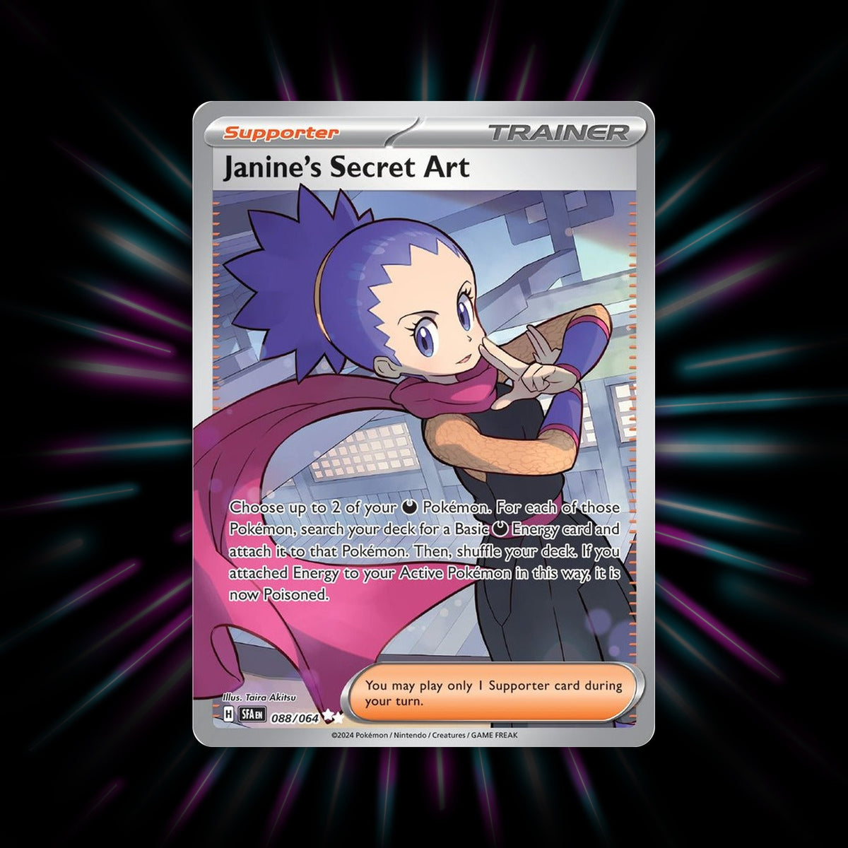Janine's Secret Art 088/064 Shrouded Fable Pokemon card