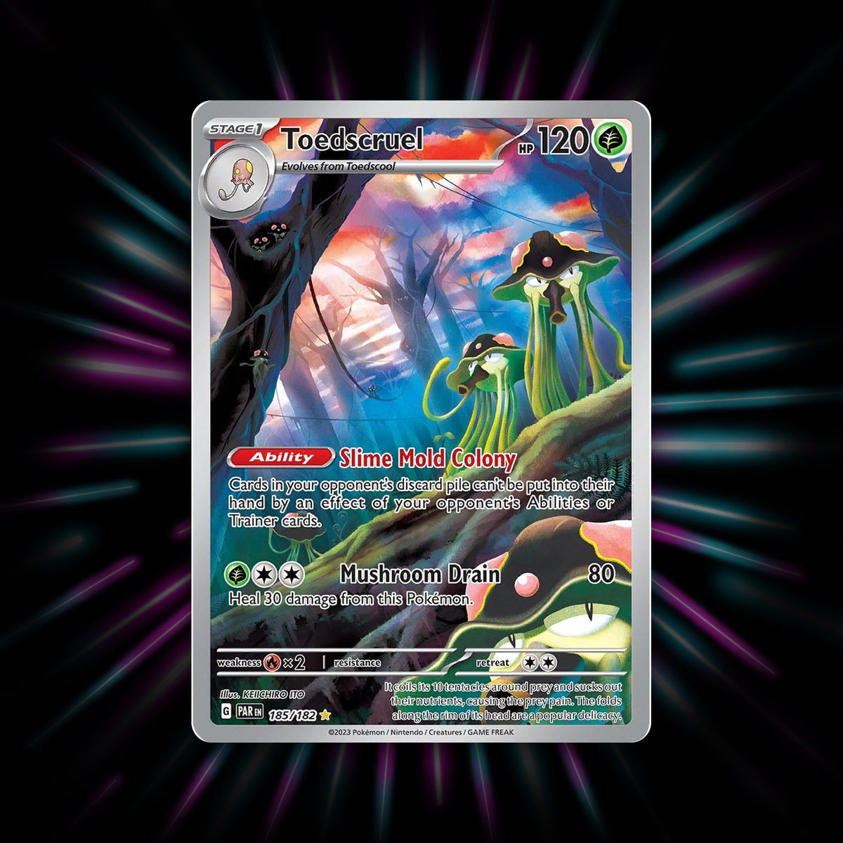 Toedscruel 185/182 Paradox Rift Pokemon card