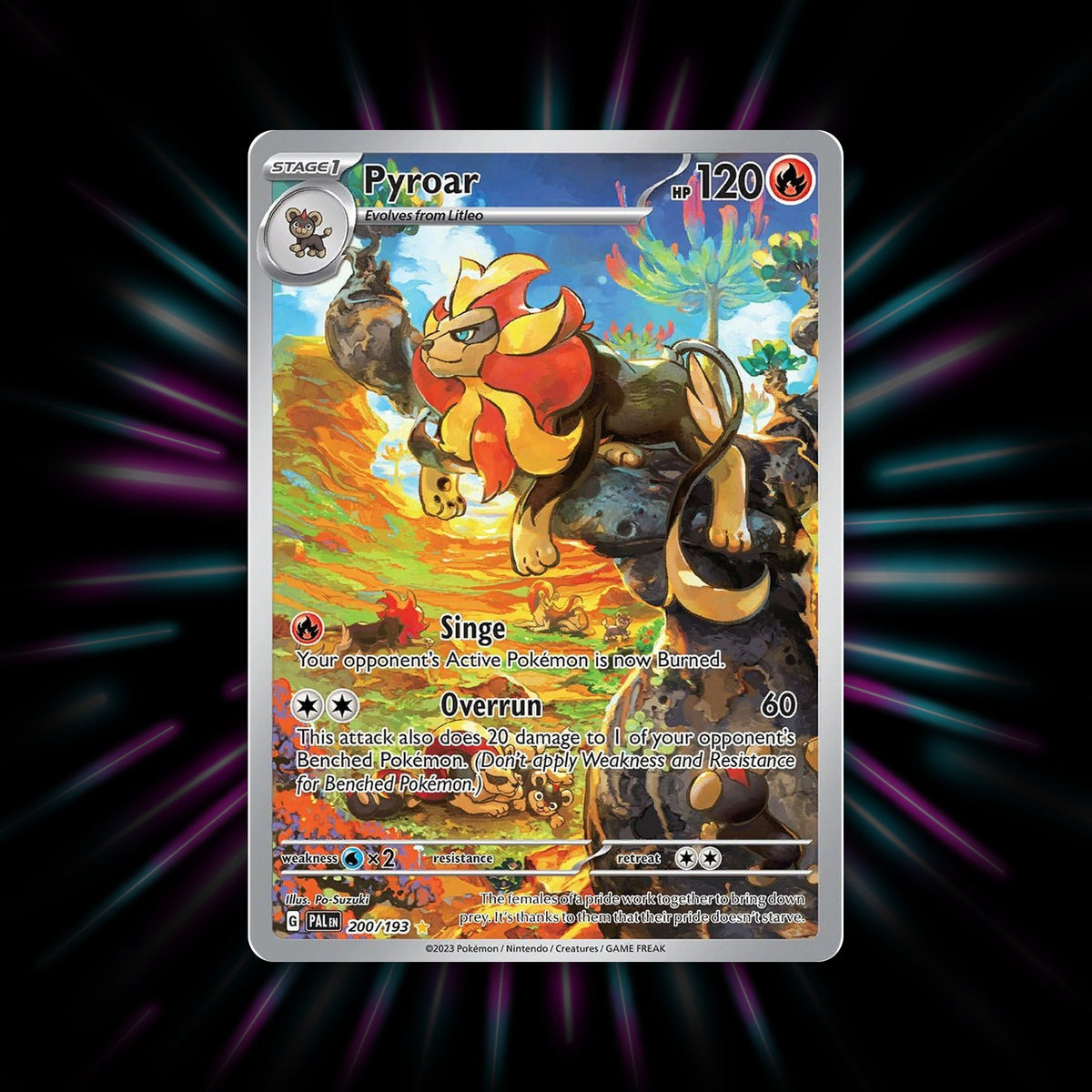 Pyroar 200/193 Paldea Evolved Pokemon card