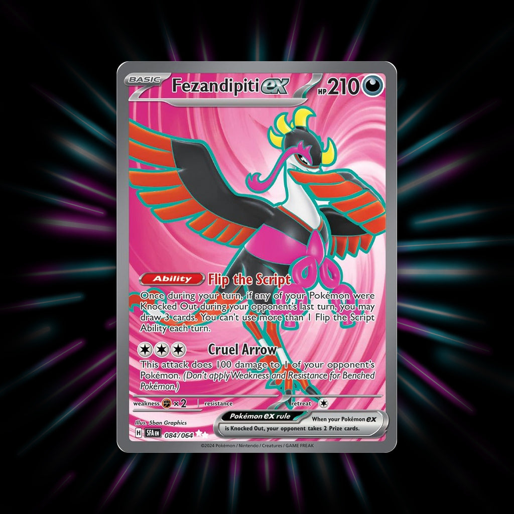 Fezandipiti ex 084/064 Shrouded Fable Pokemon card