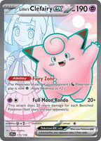 Lillie's Clefairy ex 173/159 Journey Together Pokemon card, official image