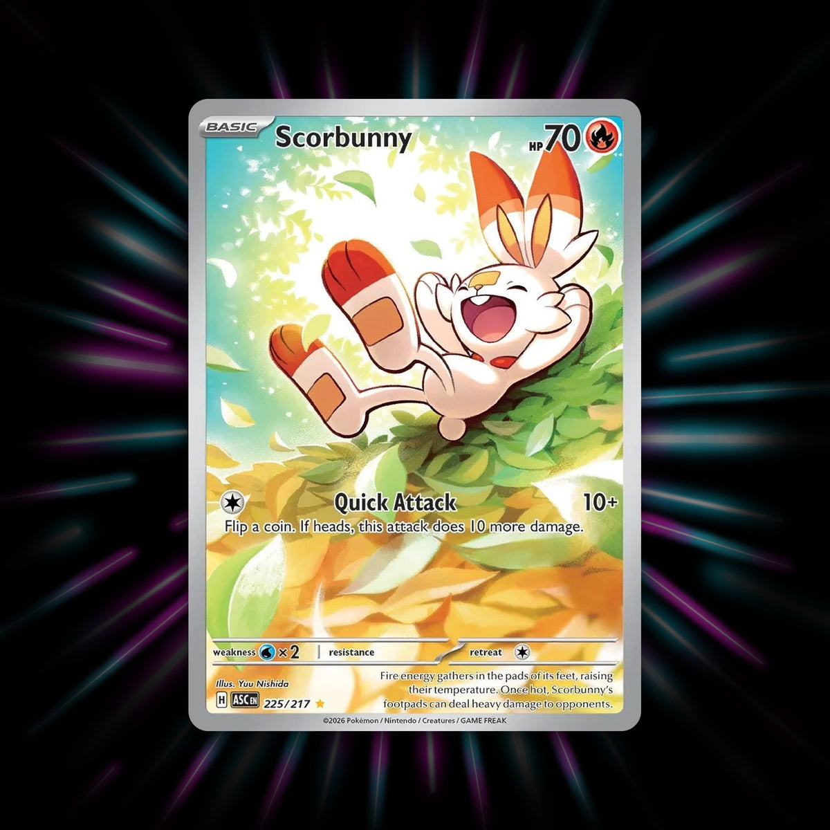 Scorbunny 225/217 Ascended Heroes Pokemon card
