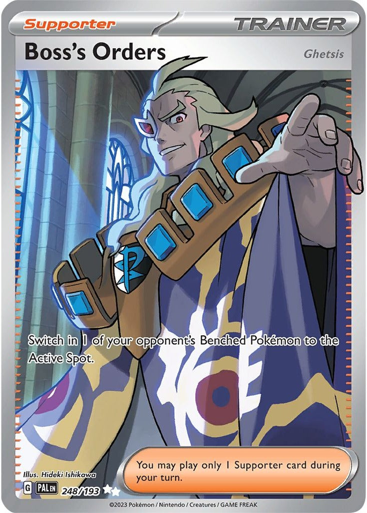 Boss's Orders 248/193 Paldea Evolved Pokemon card, official image