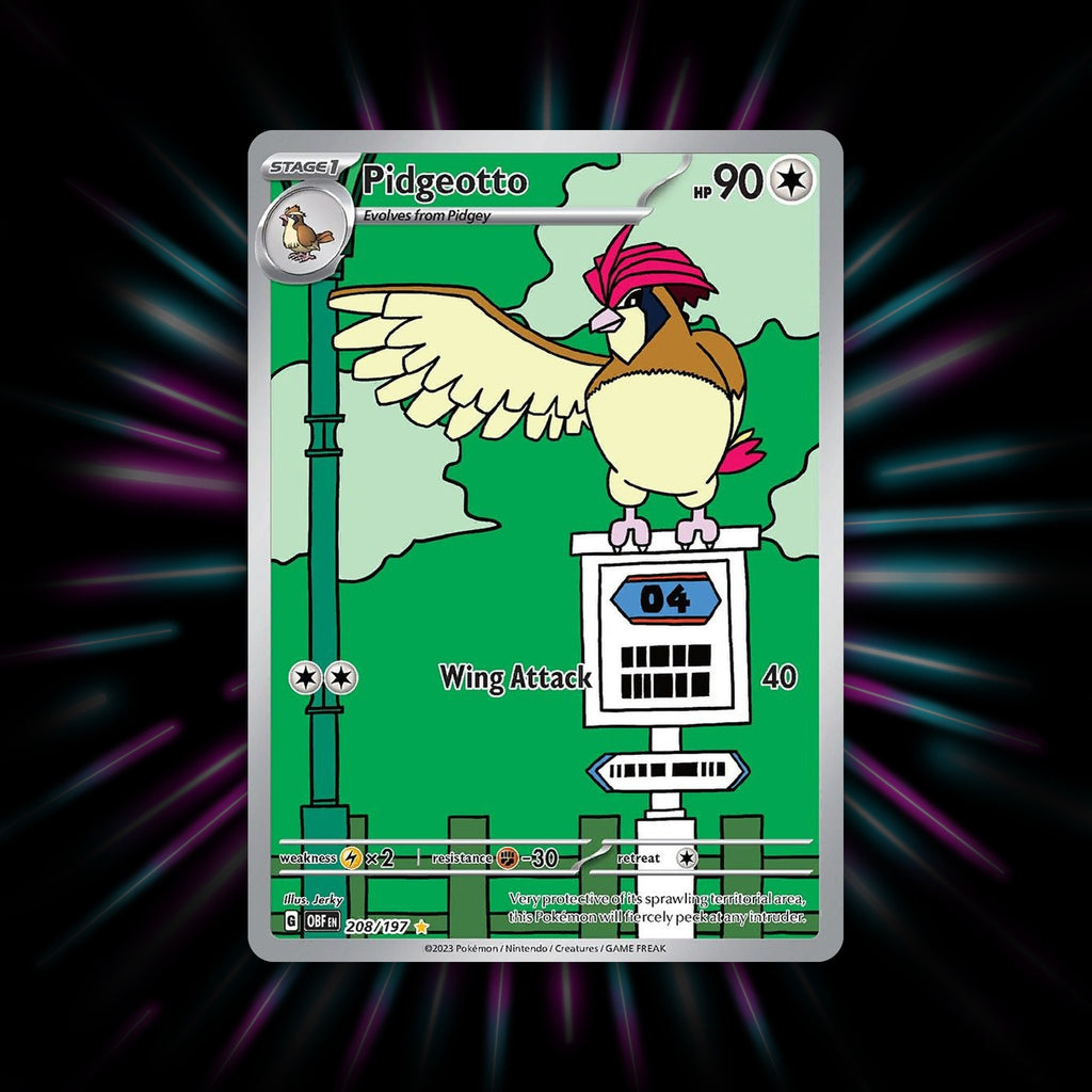Pidgeotto 208/197 Obsidian Flames Pokemon card