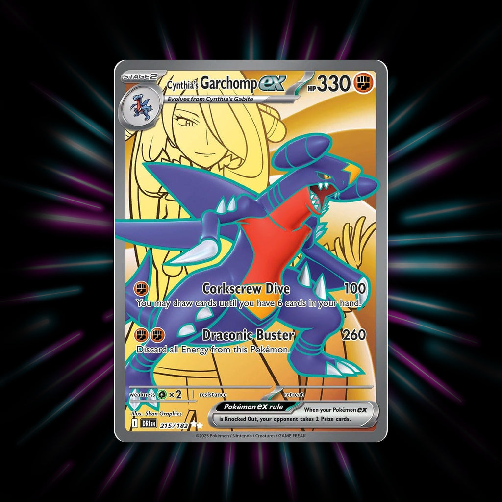 Cynthia's Garchomp ex 215/182 Destined Rivals Pokemon card