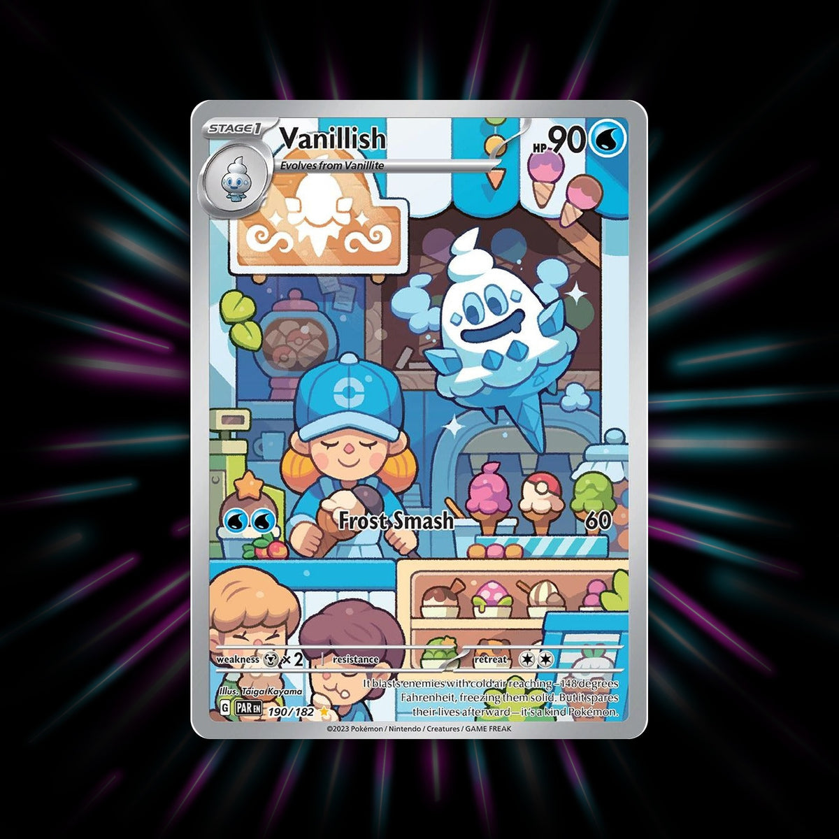 Vanillish 190/182 Paradox Rift Pokemon card