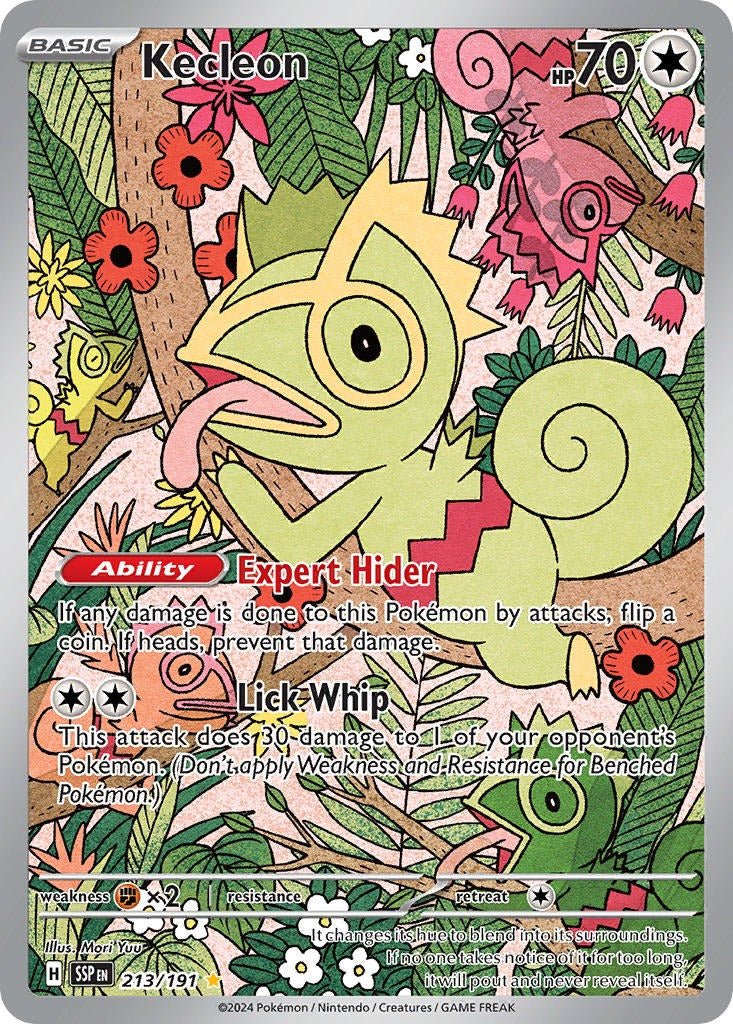 Kecleon 213/191 Surging Sparks Pokemon card, official image