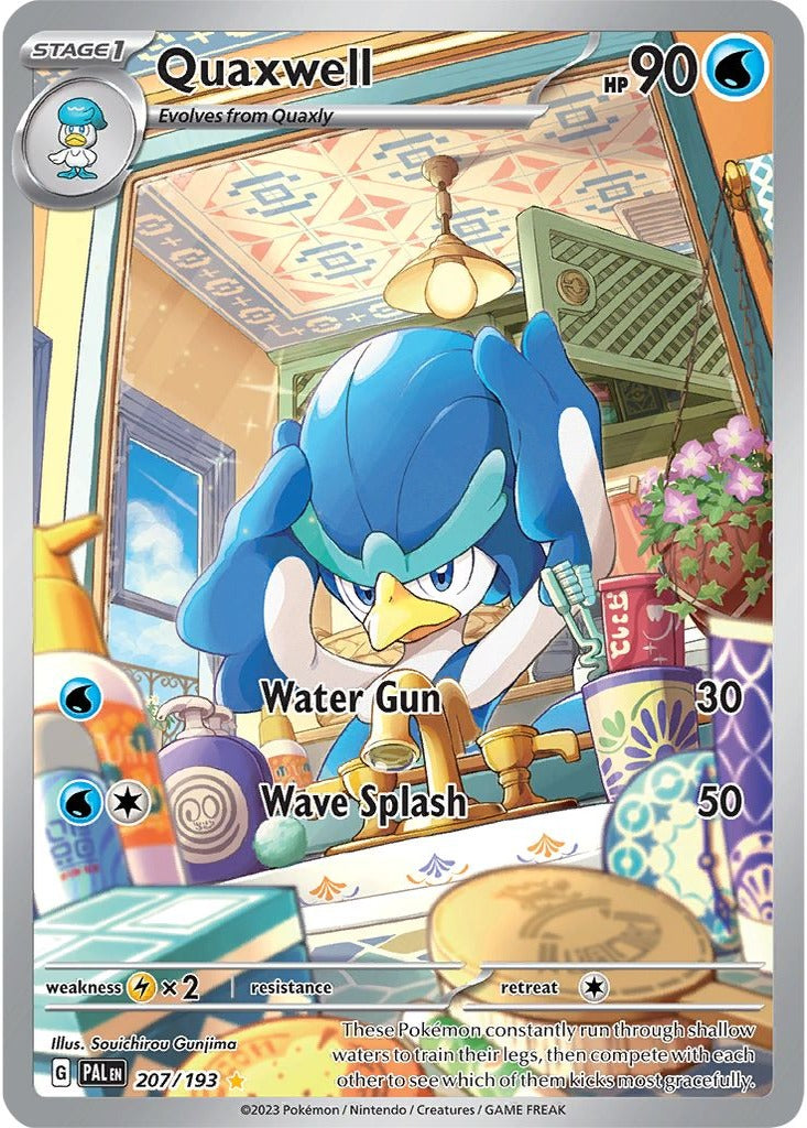 Quaxwell 207/193 Paldea Evolved Pokemon card, official image