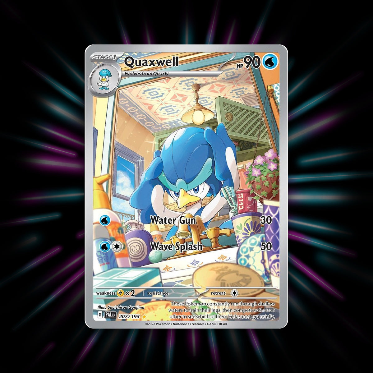 Quaxwell 207/193 Paldea Evolved Pokemon card