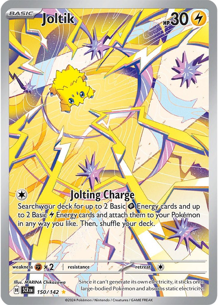Joltik 150/142 Stellar Crown Pokemon card, official image