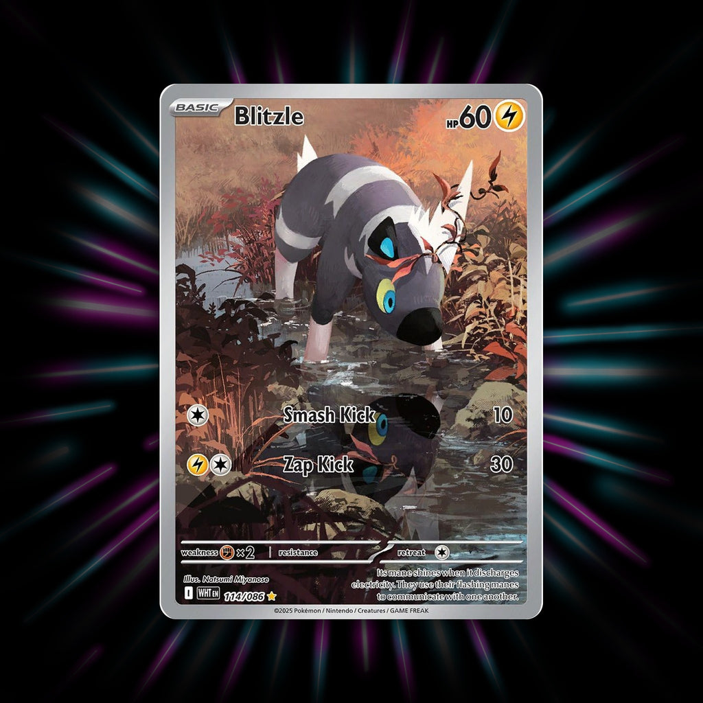 Blitzle 114/086 White Flare Illustration Rare Pokemon card