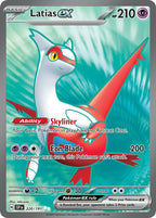 Latias ex 220/191 Surging Sparks Pokemon card, official image