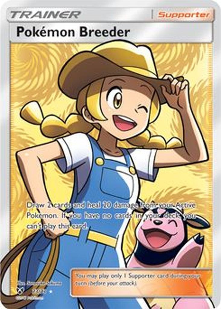 Pokemon Breeder 73/73 Shining Legends Pokemon card, official image
