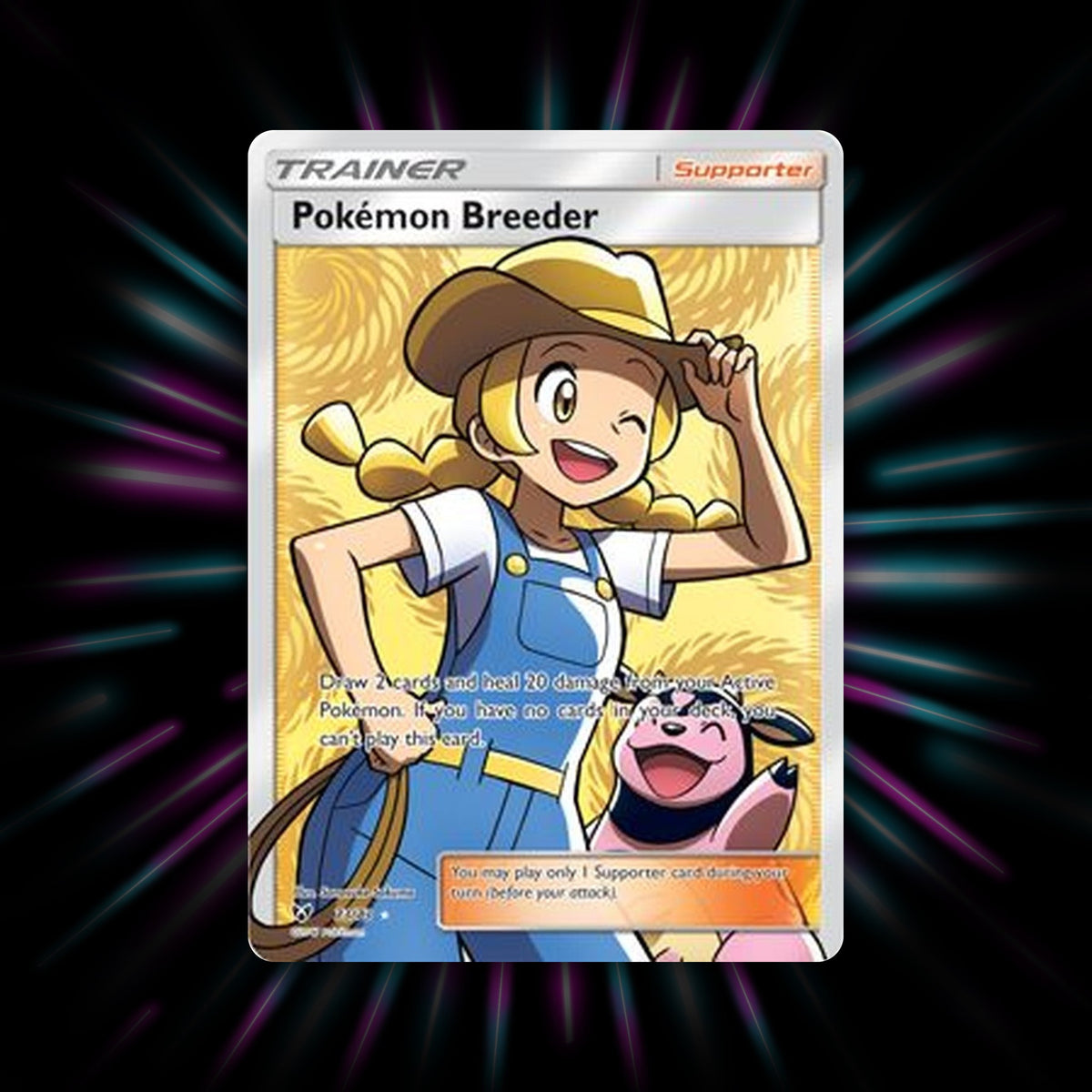 Pokemon Breeder 73/73 Shining Legends Pokemon card