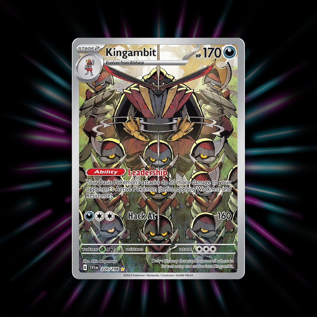 Kingambit 220/198 Scarlet & Violet Pokemon card