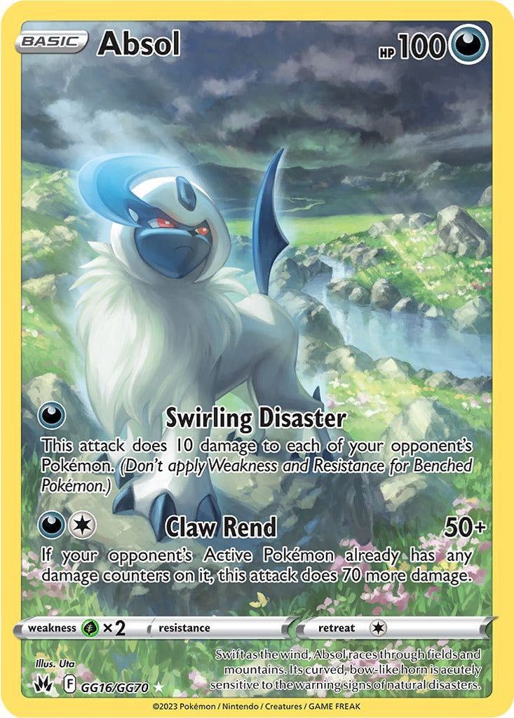 Absol GG16/GG70 Crown Zenith Pokemon card, official image