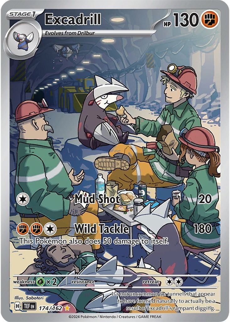Excadrill 174/162 Temporal Forces Pokemon card, official image