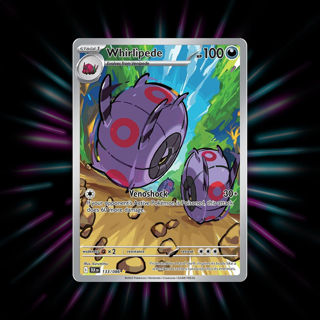 Whirlipede 133/086 Black Bolt Pokemon card