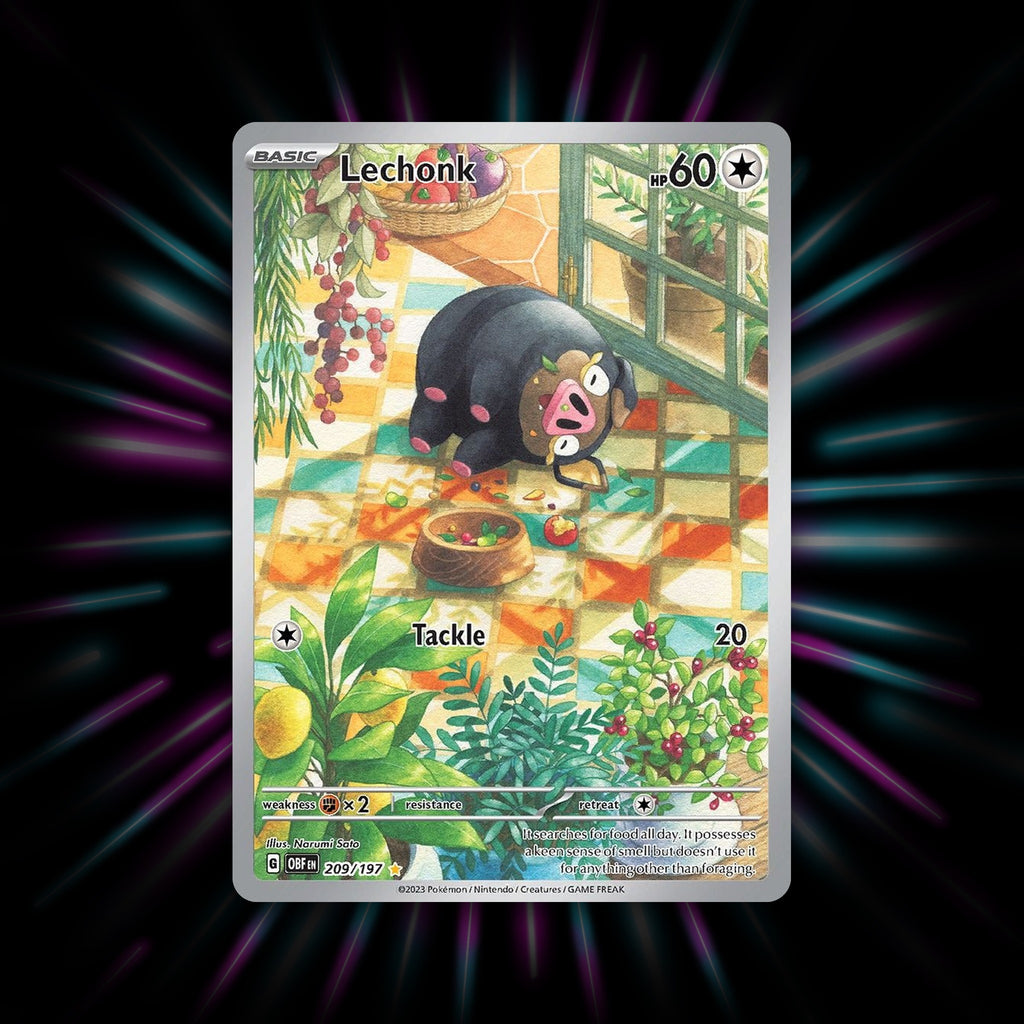 Lechonk 209/197 Obsidian Flames Pokemon card