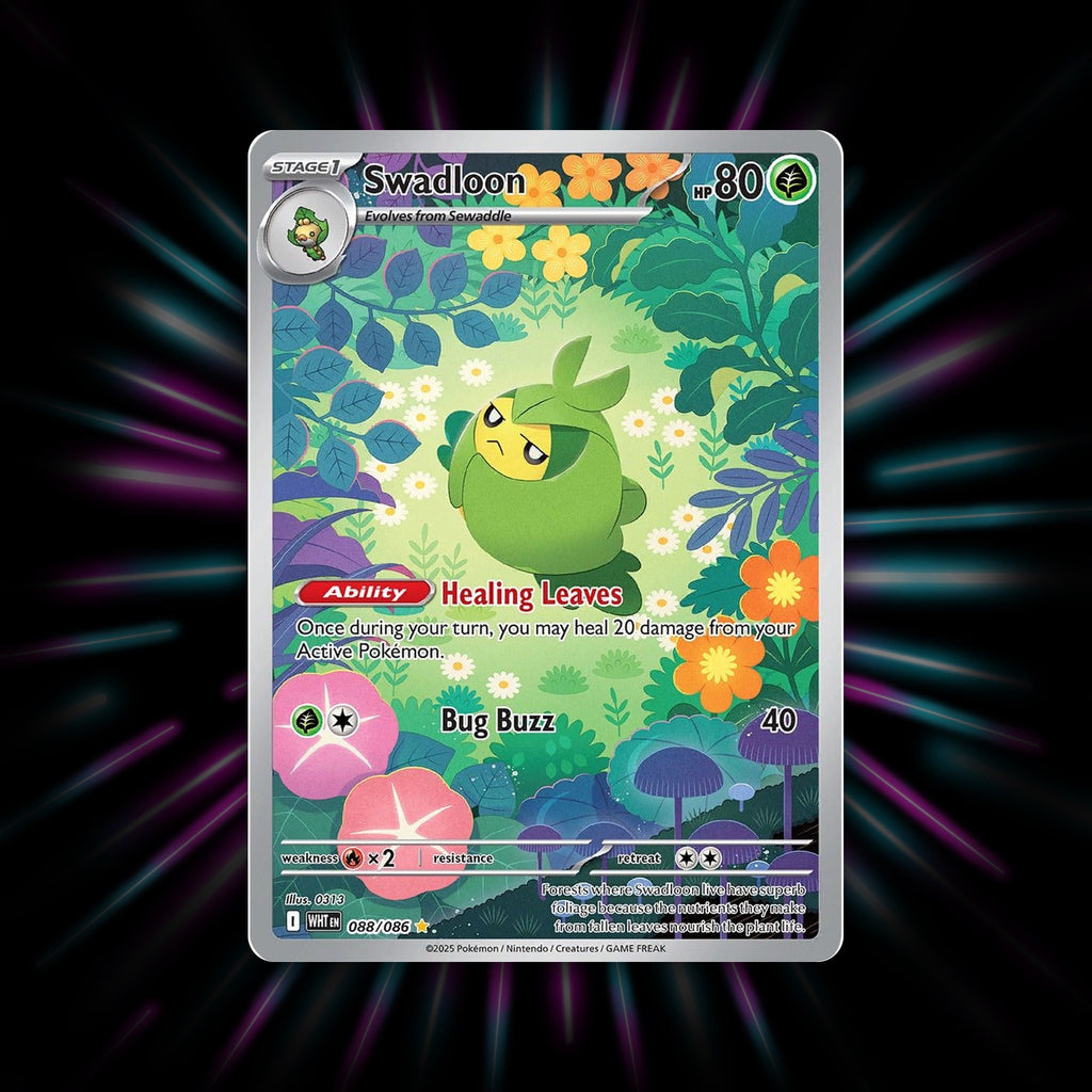 Swadloon 088/086 White Flare Pokemon card