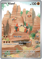 Klawf 217/198 Scarlet & Violet Pokemon card, official image