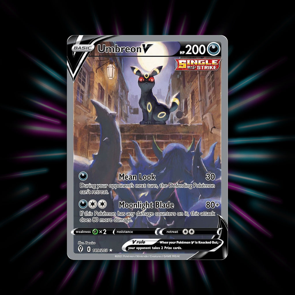 Umbreon V 189/203 Evolving Skies Pokemon card
