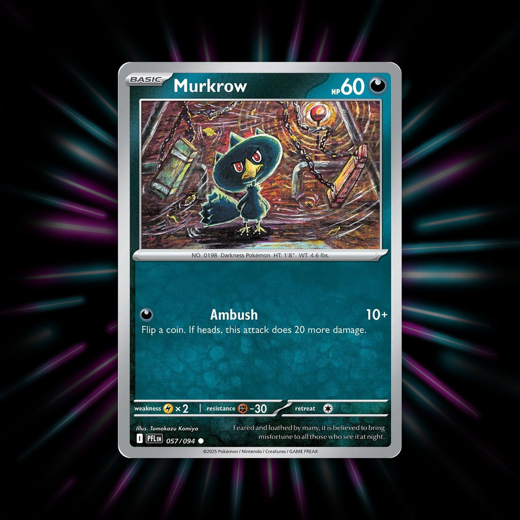 Murkrow 057/094 Phantasmal Flames Pokemon card