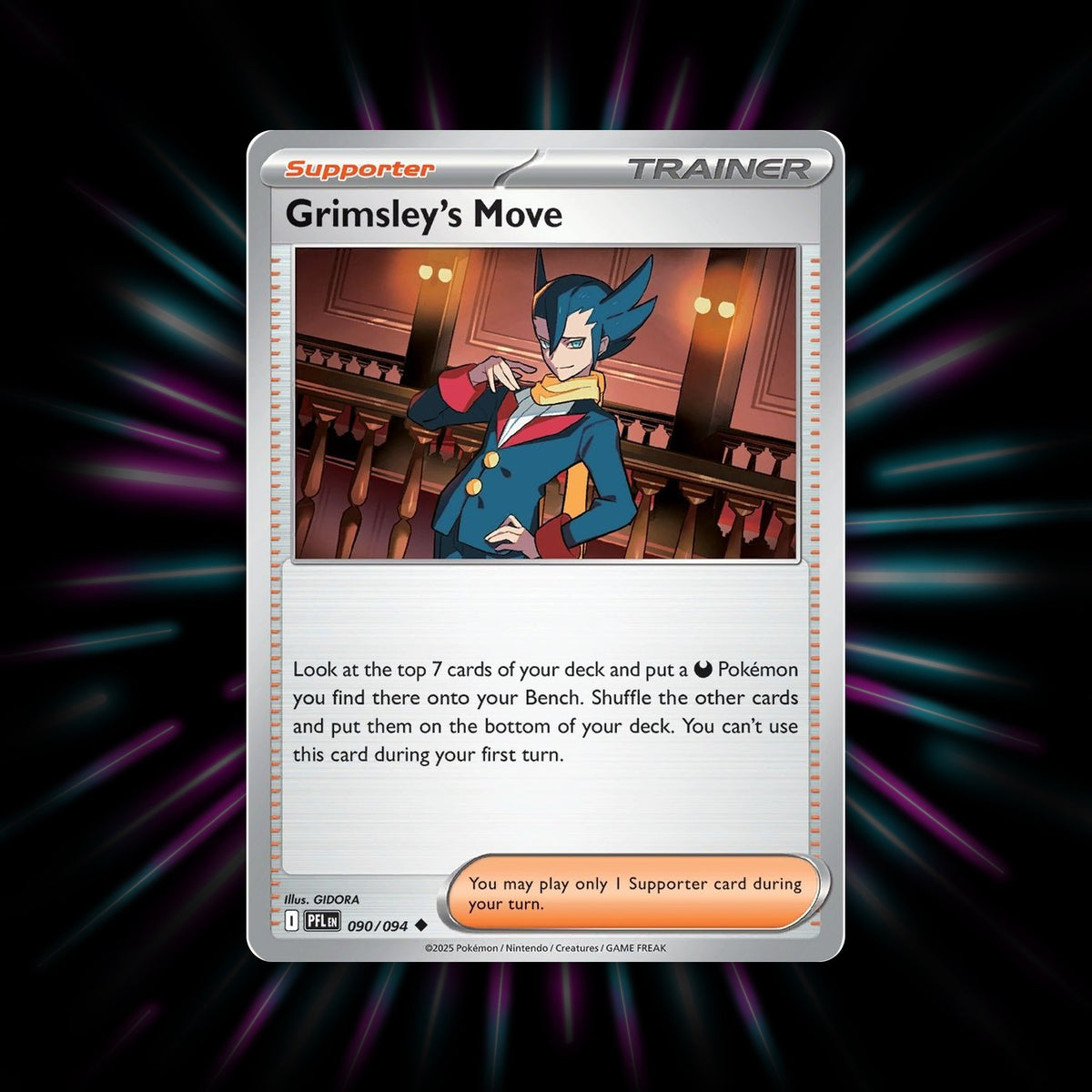 Grimsley's Move 090/094 Phantasmal Flames Pokemon card