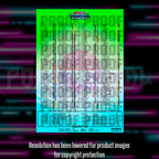 Pokemon Temporal Forces master set checklist vinyl sticker kit, sheet 3, Portal Customs