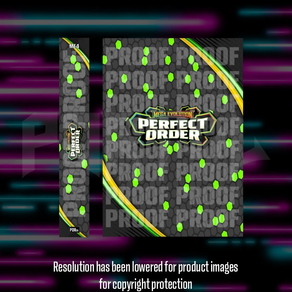 Pokemon Perfect Order master set checklist vinyl sticker kit, sheet 2, Portal Customs