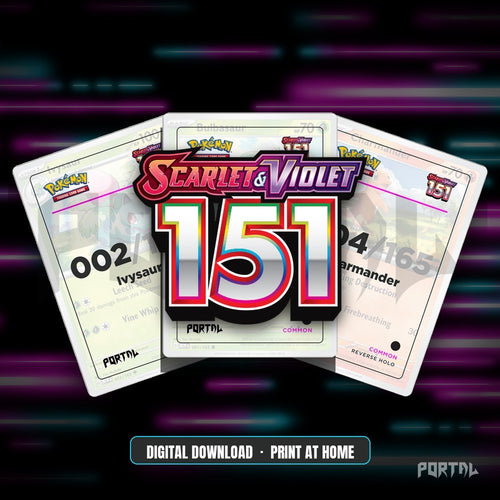 151 master set placeholders, digital download, Portal TCG