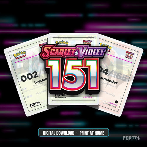 151 master set placeholders, digital download, Portal TCG