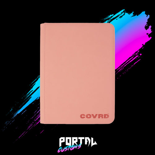Blush Pink Premium 9 Pocket Zip Binder - COVRD — Portal TCG