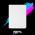 White Premium 9 Pocket Zip Binder - COVRD — Portal TCG
