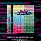 Pokemon Paradox Rift master set checklist vinyl sticker kit, sheet 2, Portal Customs